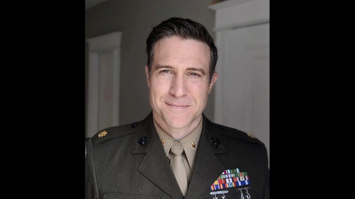 Lucas Kunce, a Democratic candidate for U.S. Senate in Missouri, served 13 years in the U.S. Marine Corps.