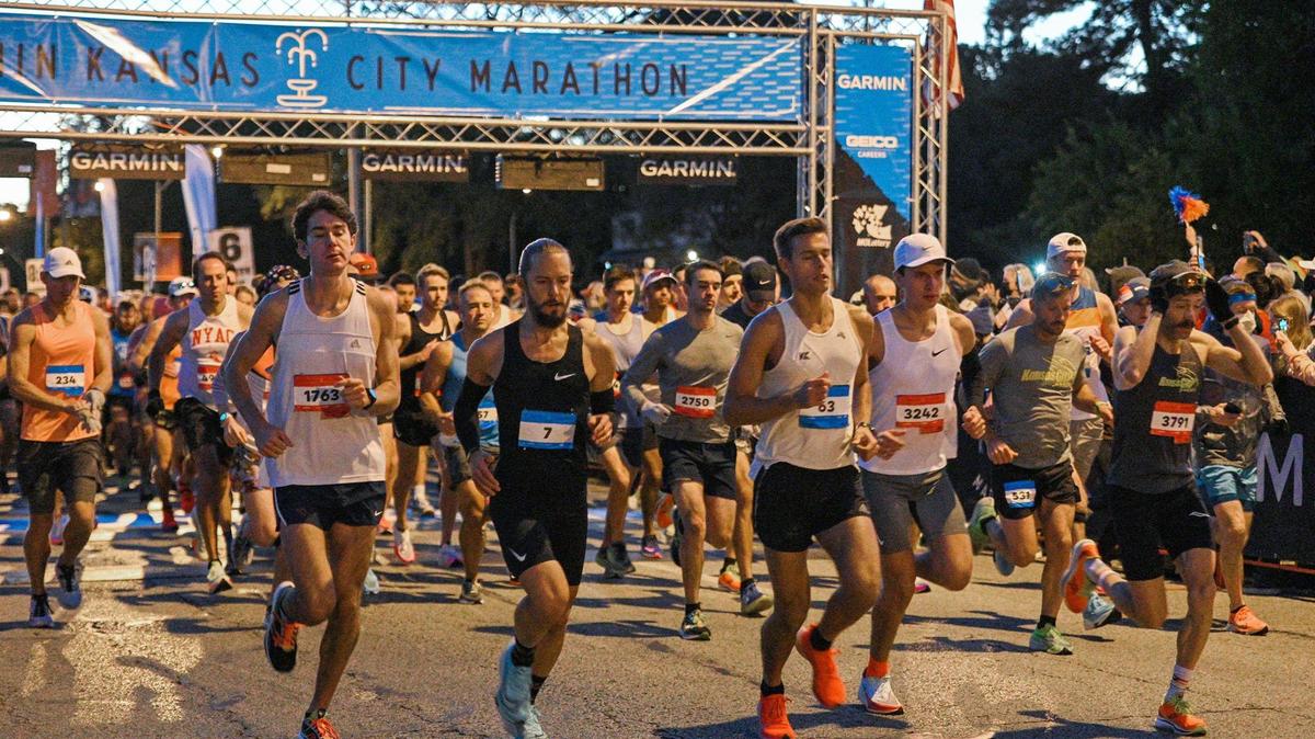 More than 6,000 runners took part in the Garmin Kansas City Marathon on Saturday, Oct. 16, 2021, in Kansas City.