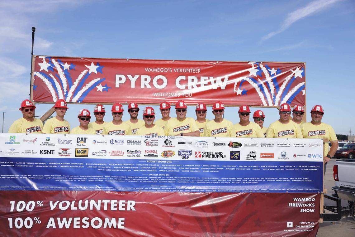 Pyro Crew, a close-knit group of Wamego locals, have put on the Fourth of July fireworks show for the last two decades.