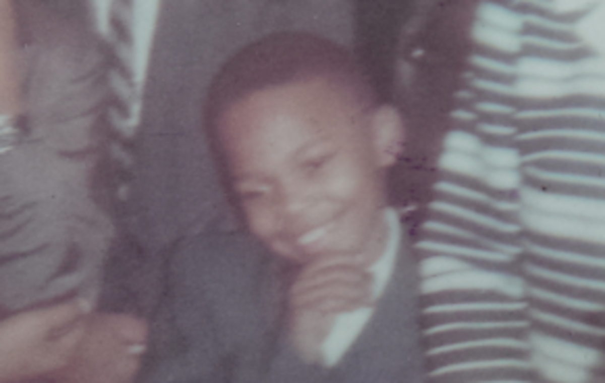 Chuck Wofford in a family photo while in elementary school.
