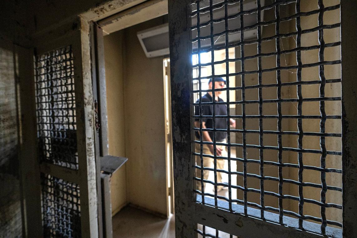 A view from a prison cell in Cell Block C at the Lansing Correctional Facility.