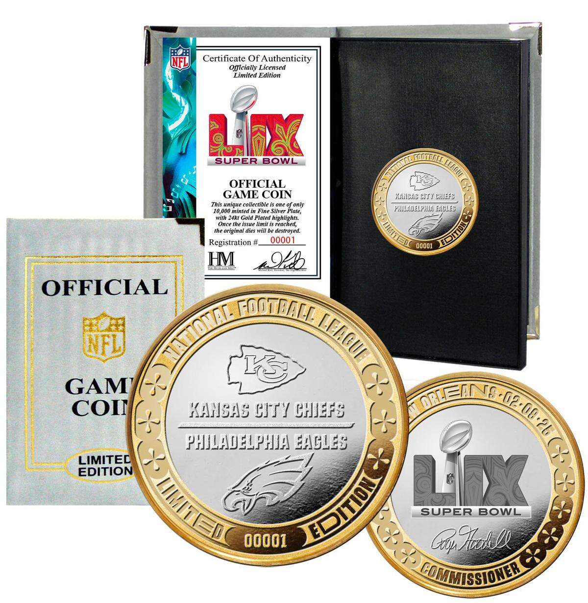 Here is the coin that will be used at Super Bowl LIX for the pregame coin toss.