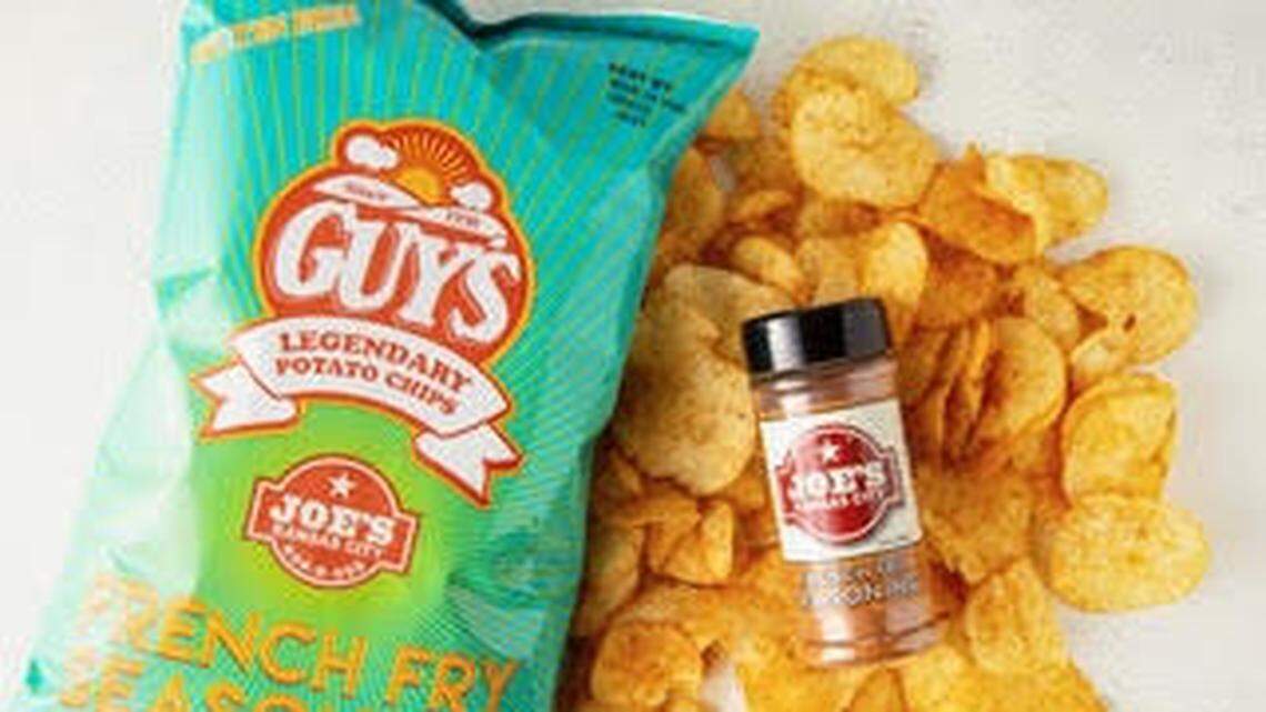 Guy’s Snacks offers a variety of potato chips, including a barbecue flavor using Joe’s famous fry seasoning.