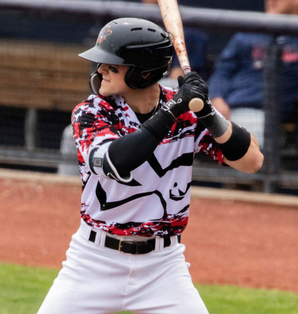 Kansas City Royals minor-league second baseman Michael Massey batted .289 with a .531 slugging percentage and 21 home runs for the Quad Cities River Bandits in 2021.