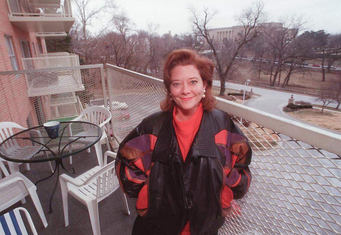 Kathy Show posed for a photo at her apartment near the Country Club Plaza in 1996.