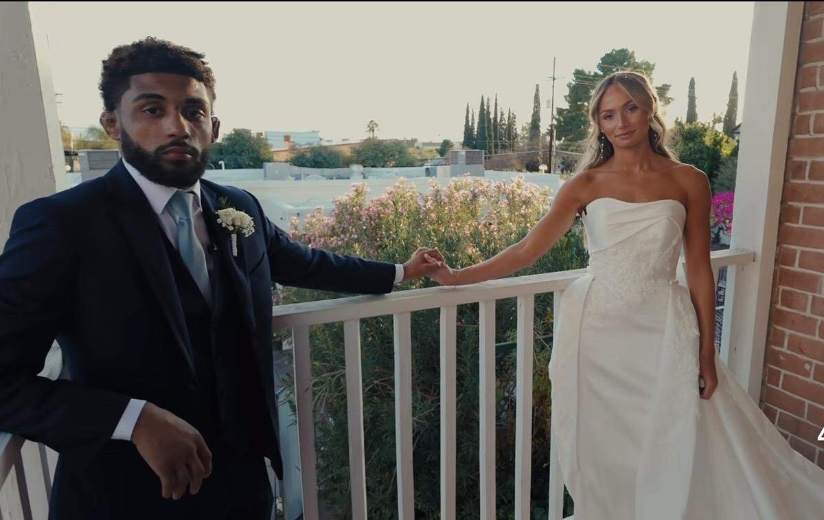 They got married at Stillwell House, a historic, garden-themed event space in downtown Tuscon.