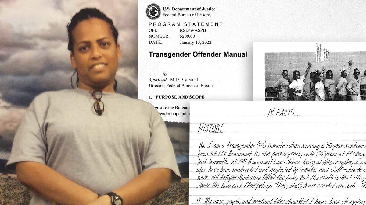 Ayana Satyagrahi is a transgender prisoner at the federal facility in Leavenworth.