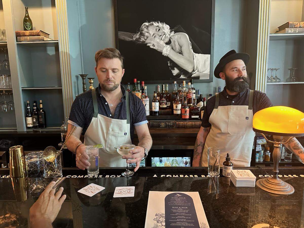 The bar at the new Bijou.
