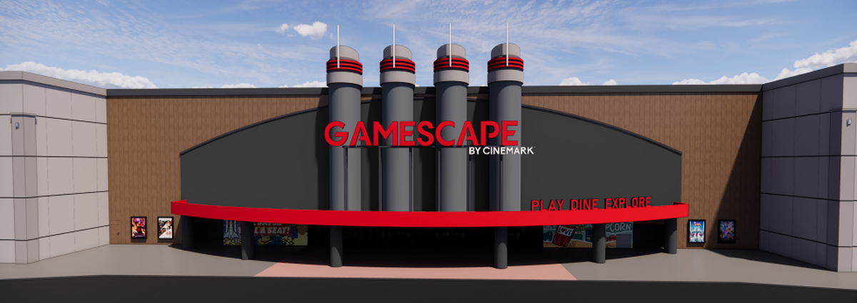 The new concept would be called “Gamescape by Cinemark,” according to development plans.