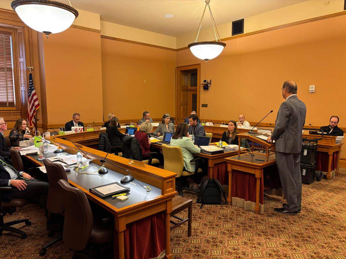 Kansas Department of Commerce chief counsel Robert North answers questions from the Legislative Post Audit Committee.