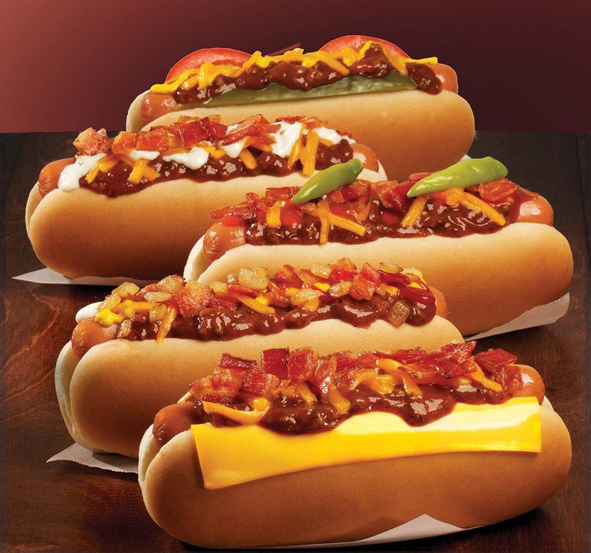 Weinerschnitzel’s chili cheese dogs.