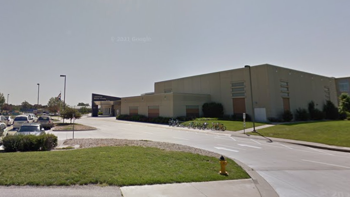 Taylor Eddings, a math teacher and track coach at Lakewood Middle School, died after being struck by a car in Olathe Friday. This Google Maps Street View image shows the school in 2012.