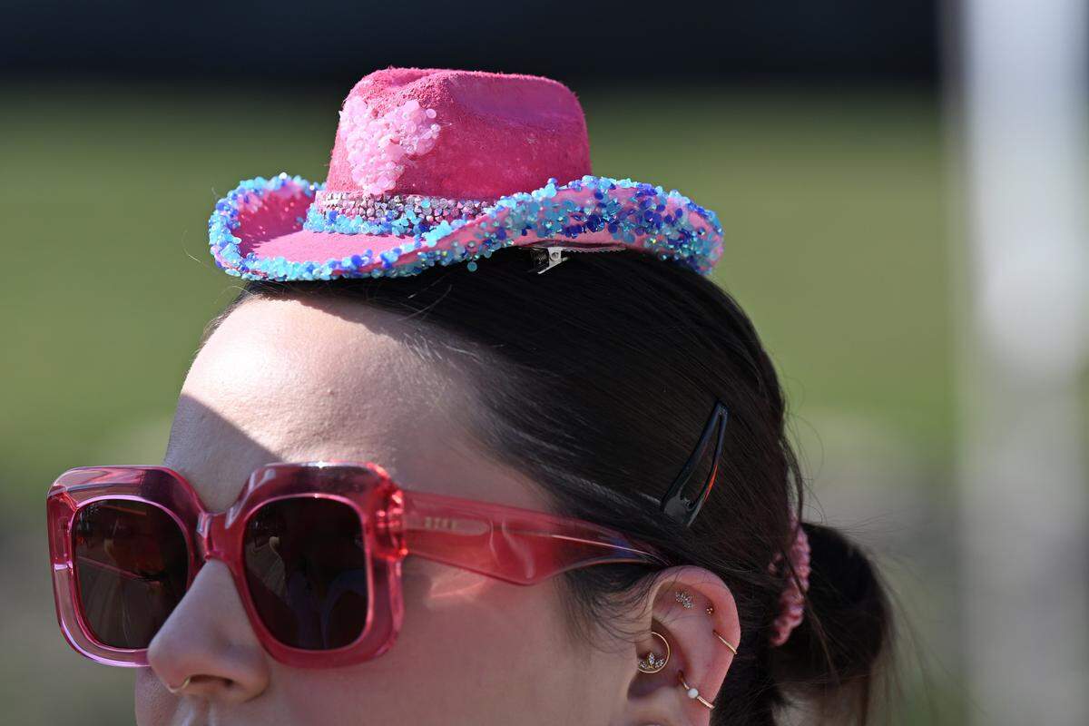 A fan was dressed for fun before the Chappell Roan Concert on Friday, Oct. 3, 2025, at the National WWI Museum and Memorial.