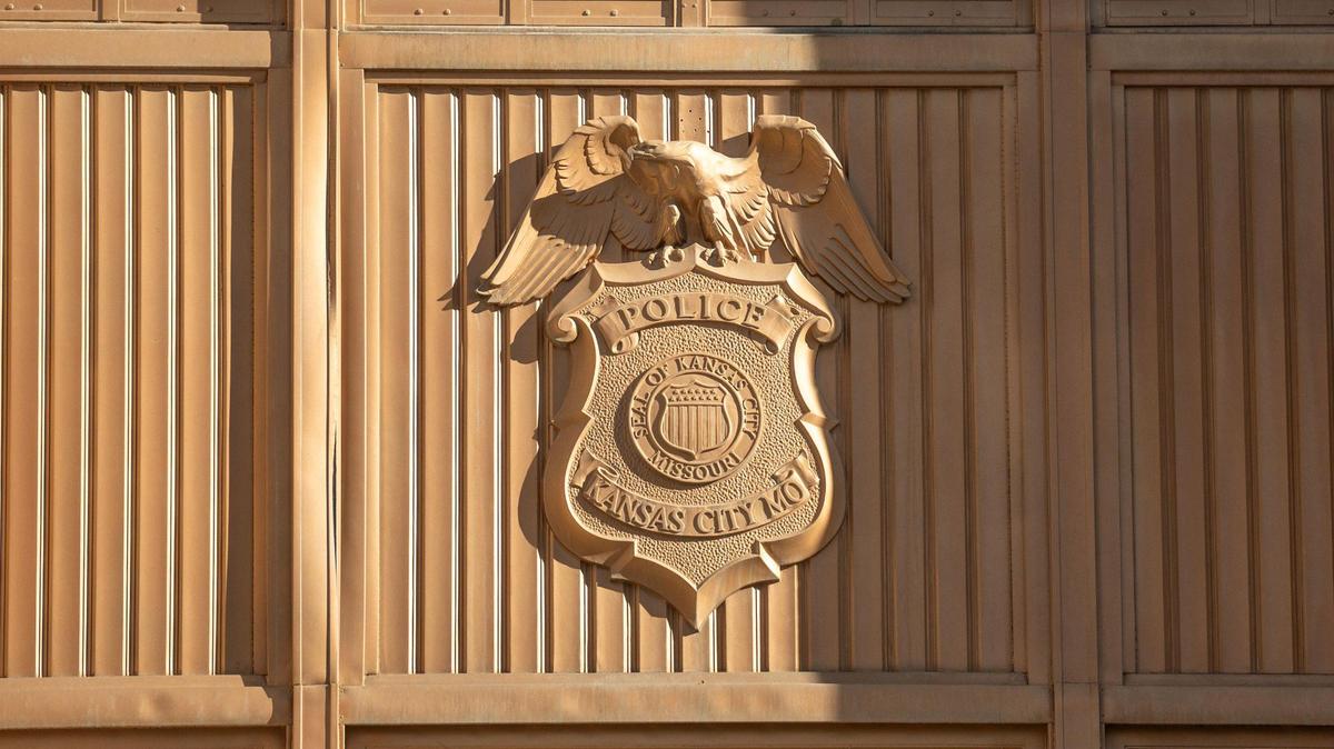The Kansas City Police Department seal is seen at KCPD Headquarters on Wednesday, Jan. 3, 2024, in Kansas City.