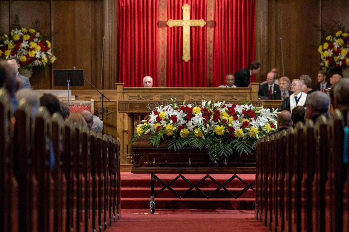 A public memorial service for Len Dawson took place at Country Club Christian Church on Friday, Sep. 16, 2022, in Kansas City.
