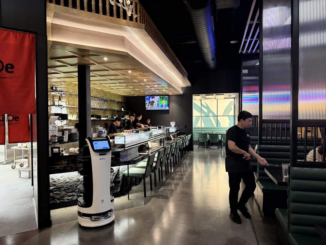 The new Kansas City restaurant is powered, in part, by robot servers.