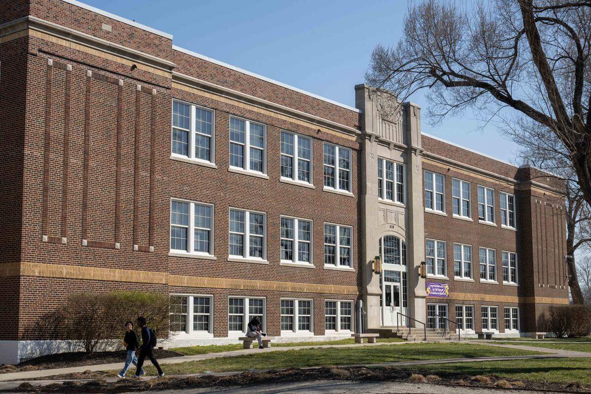North Kansas City High School on Wednesday, March 25, 2026, in North Kansas City. “Northtown” is celebrating 100 years of service to the community this year.