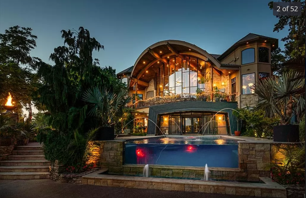 The home at 472 N Winnebago Drive in Cass County is on the market for $12.6 million