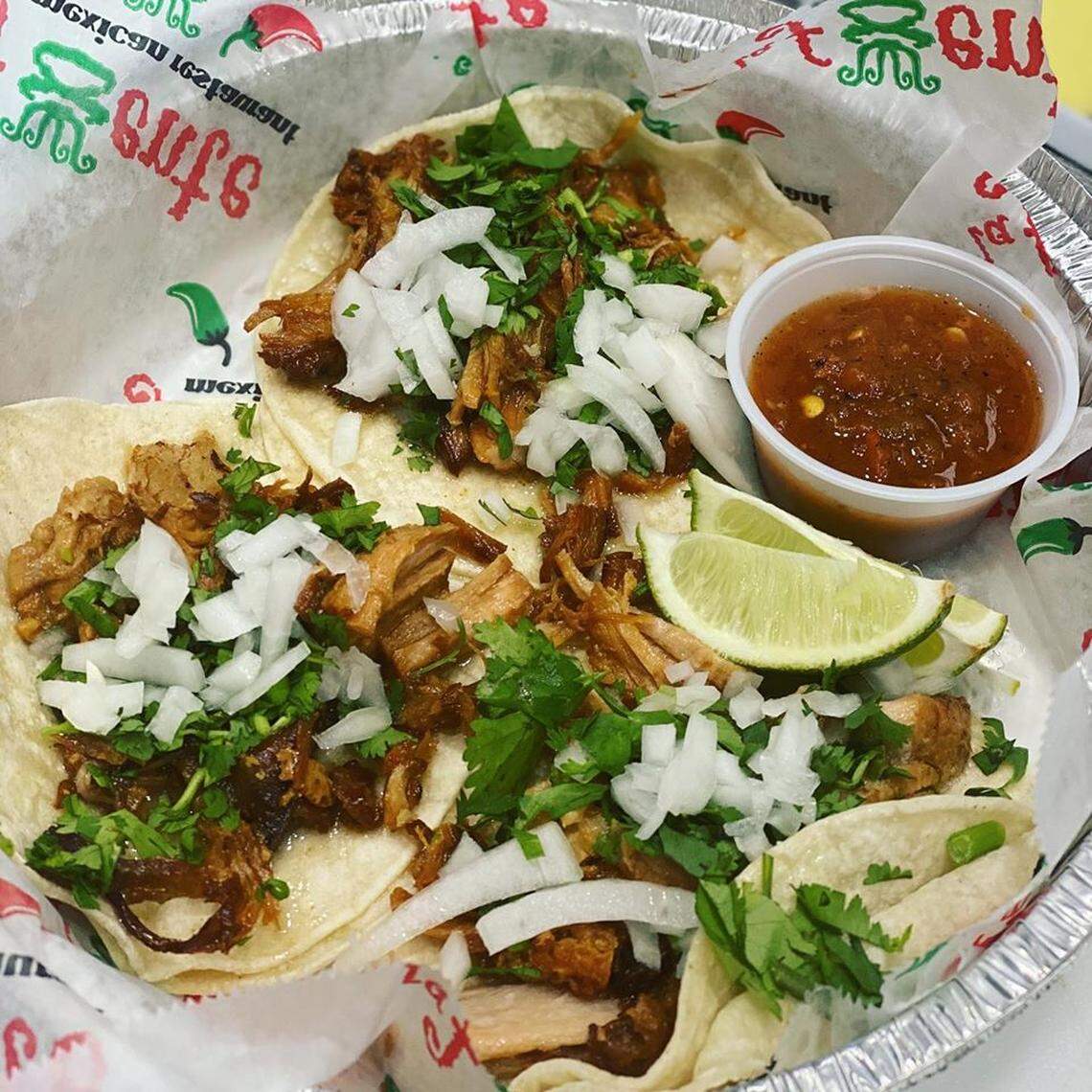 La Fuente Mexican Street Food specializes in street tacos.