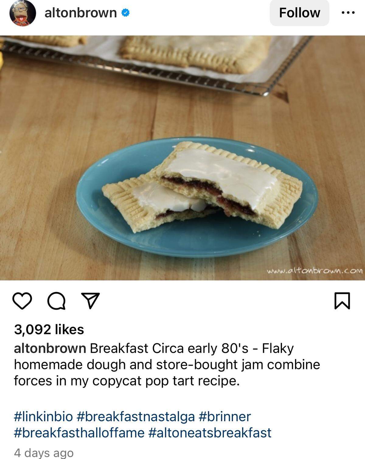 Alton Brown’s do-it-yourself Pop-Tarts.