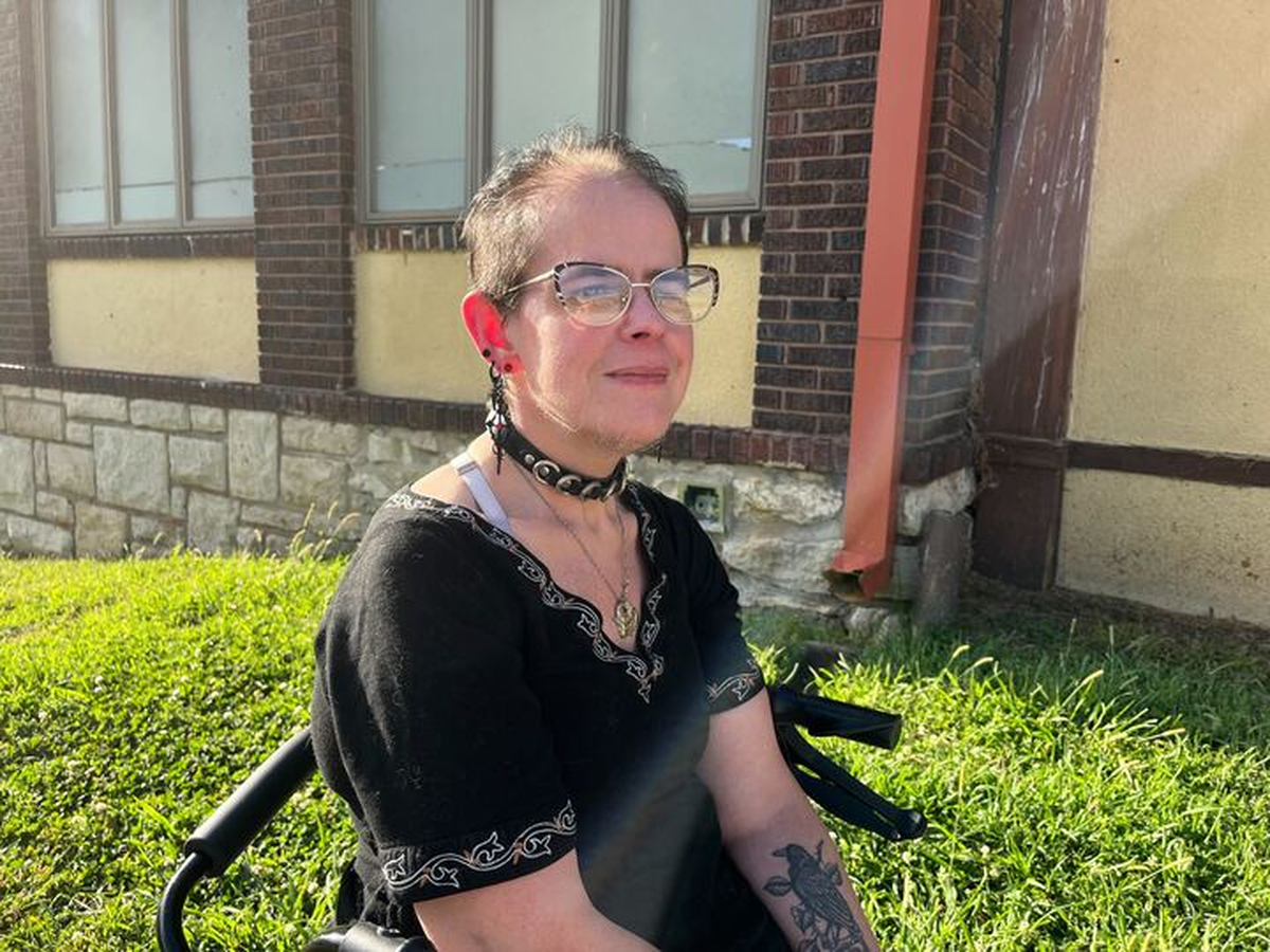 Christian Wade, 50, who voted at her polling location at the Recreation Annex Building at 2900 State Avenue in Kansas City, Kansas, Tuesday evening, said her biggest local concern centers around housing, especially the homelessness issue.