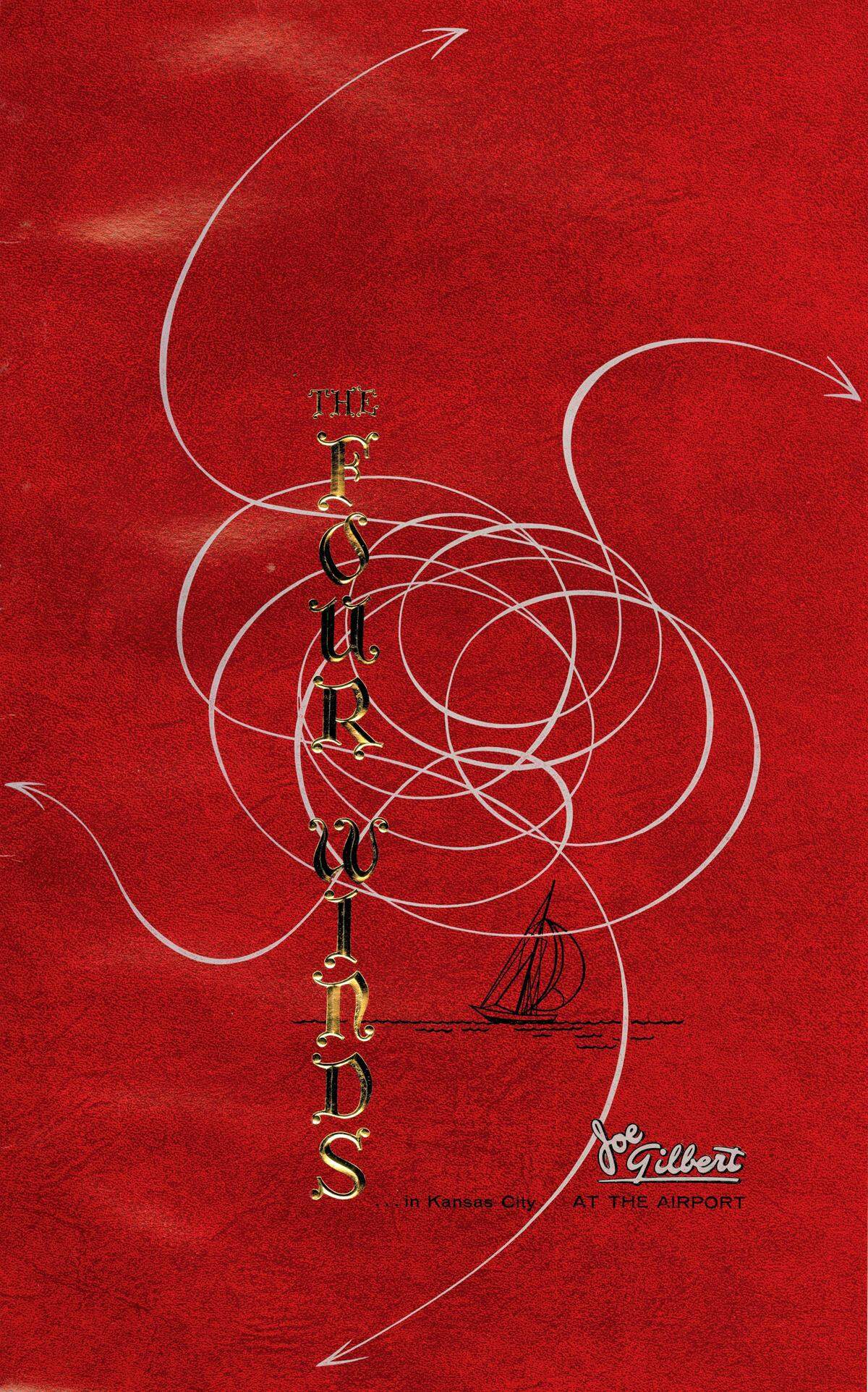 The Four Winds menu cover.