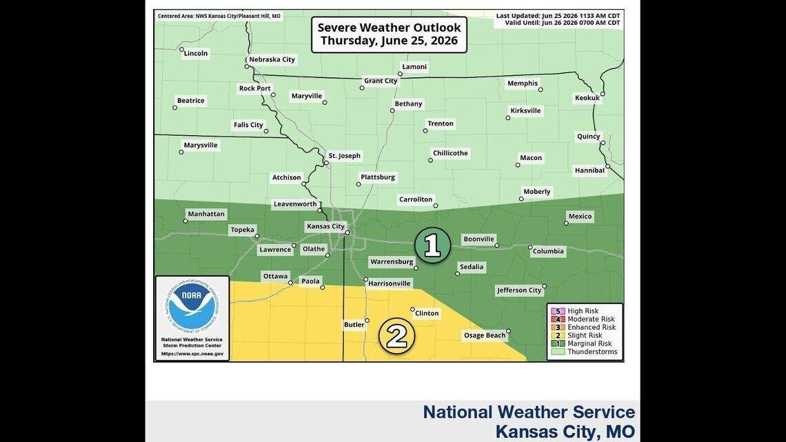 Rain showers and thunderstorms move into Kansas City. Here’s what to expect tonight