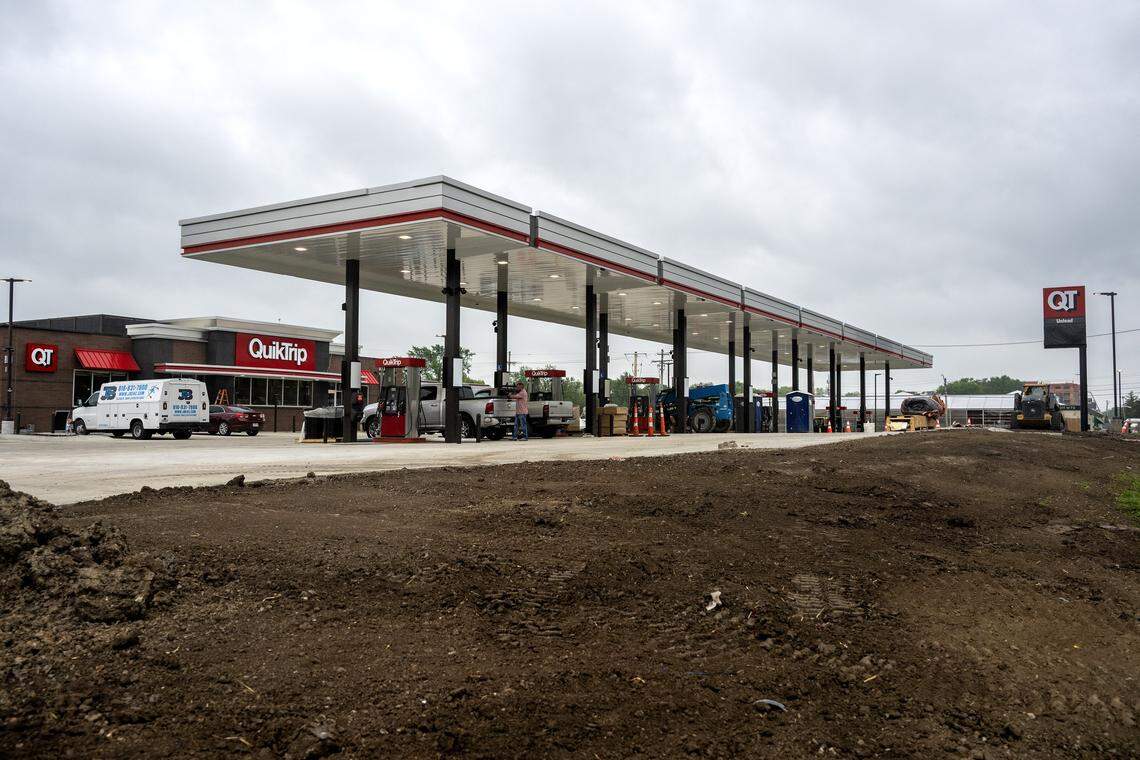 QuickTrip gas station at 344 W 72 St., is seen under construction on Thursday, April 23, 2026, in the Waldo neighborhood of Kansas City.