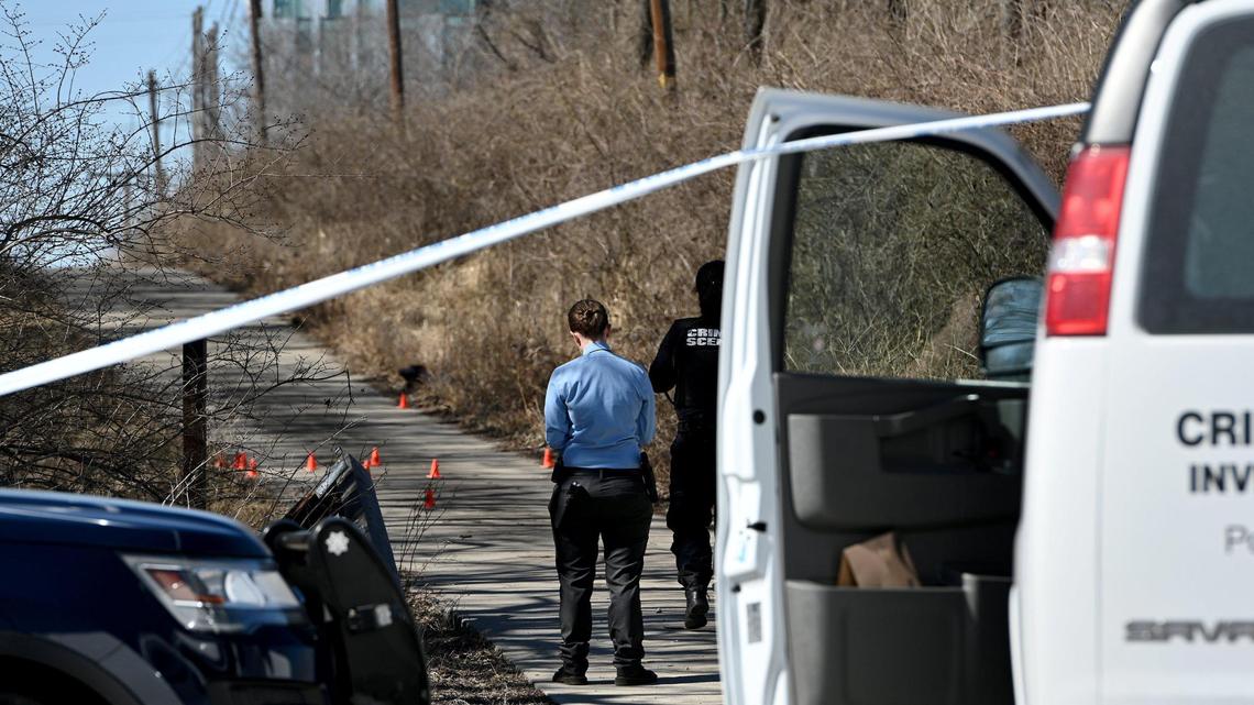 Kansas City police are investigating a suspicious death at E. 91 Street and Old Santa Fe Road after a railroad employee found the body of an adult Tuesday morning March 1, 2022. The homicide unit was also called to the scene.