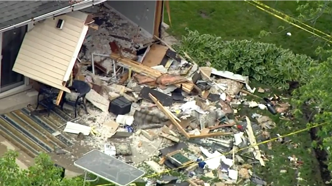 A pickup truck crashed all the way through a home in Downers Grove, Illinois.