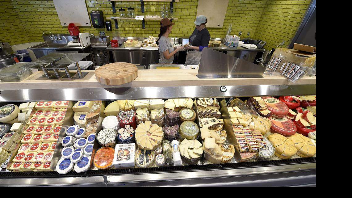 
The hand cut cheese area during a tour of the Whole Foods store on Thursday April 16, 2015, as preparations are made for it's opening in Olathe, Kan.
