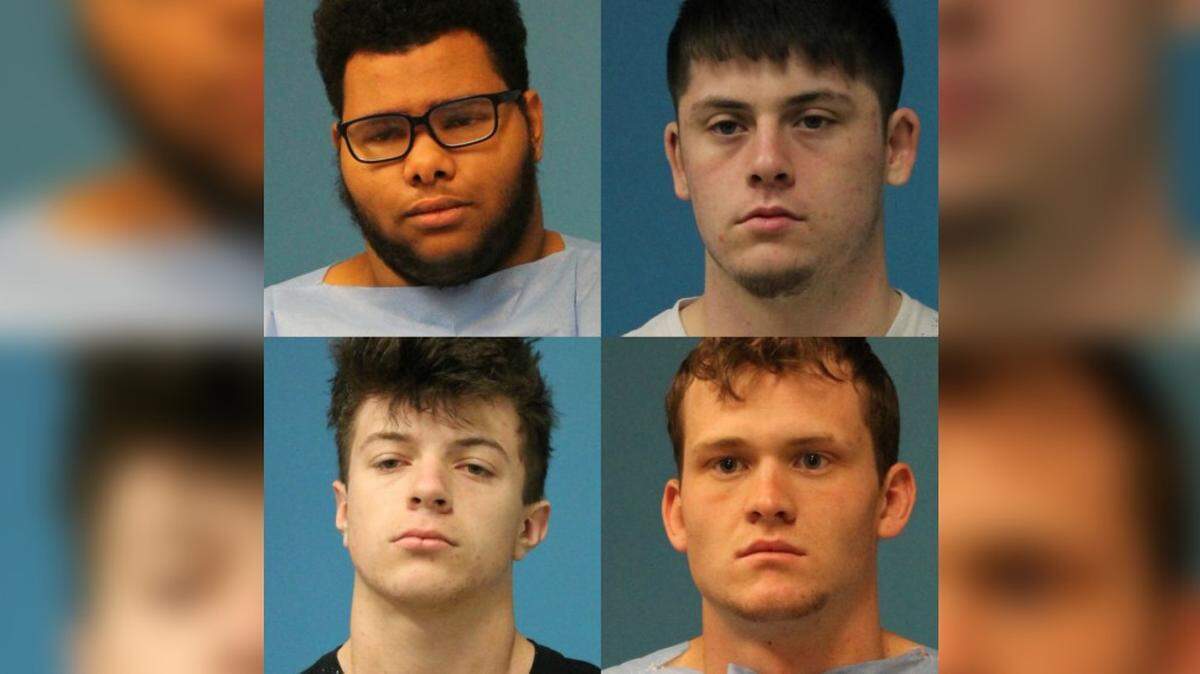 Clockwise from top left: Landon Mikle, 18; Tynan Mullen, 18; Scott Ryan, 19; and Tanner Nicholson, 17.