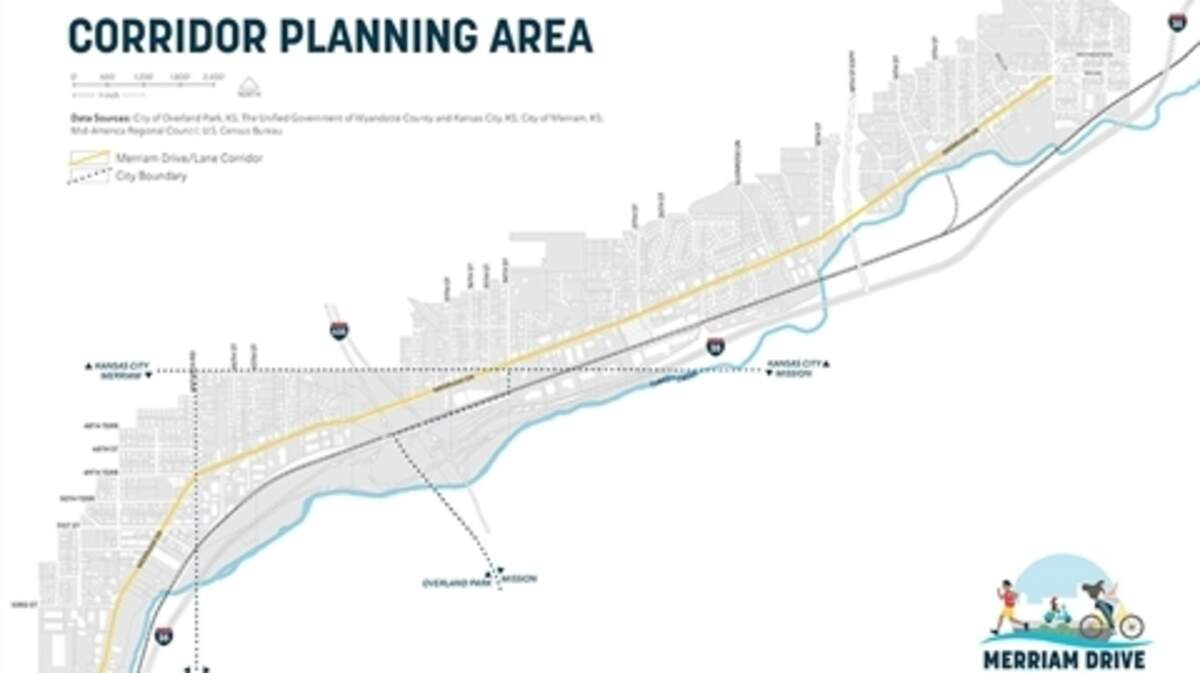 The Merriam Drive/Merriam Lane study area goes from West 55th Street in Johnson County to South 10th Street in Kansas City, Kansas. The street passes through KCK, Mission, Overland Park and Merriam.