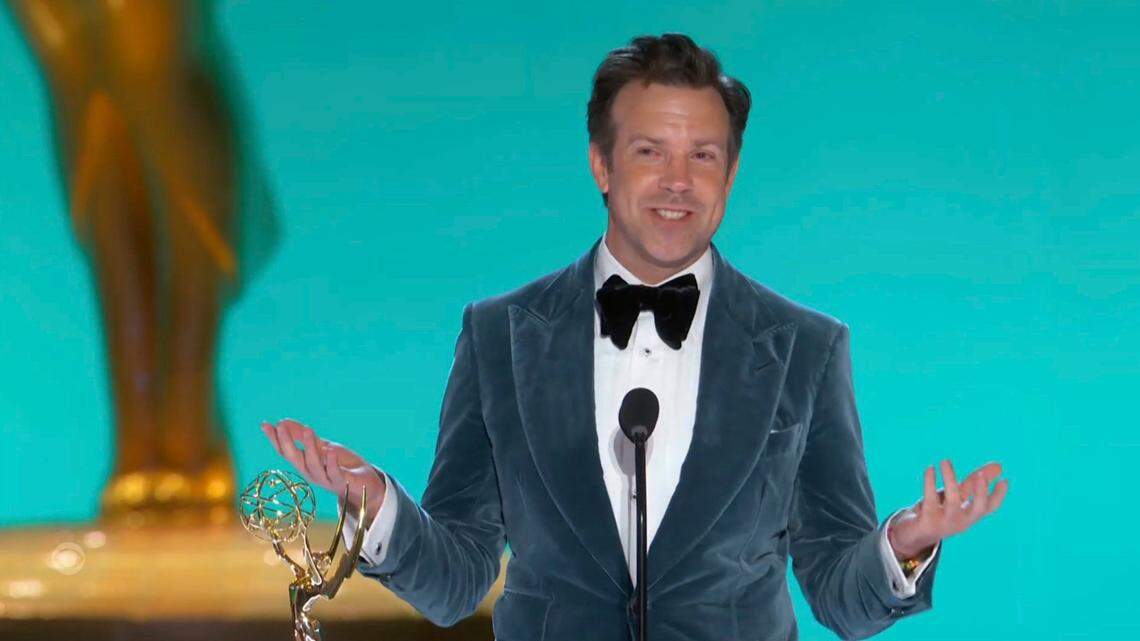 ‘It means the world to me’: Kansas City’s Jason Sudeikis, ‘Ted Lasso’ win big Emmys
