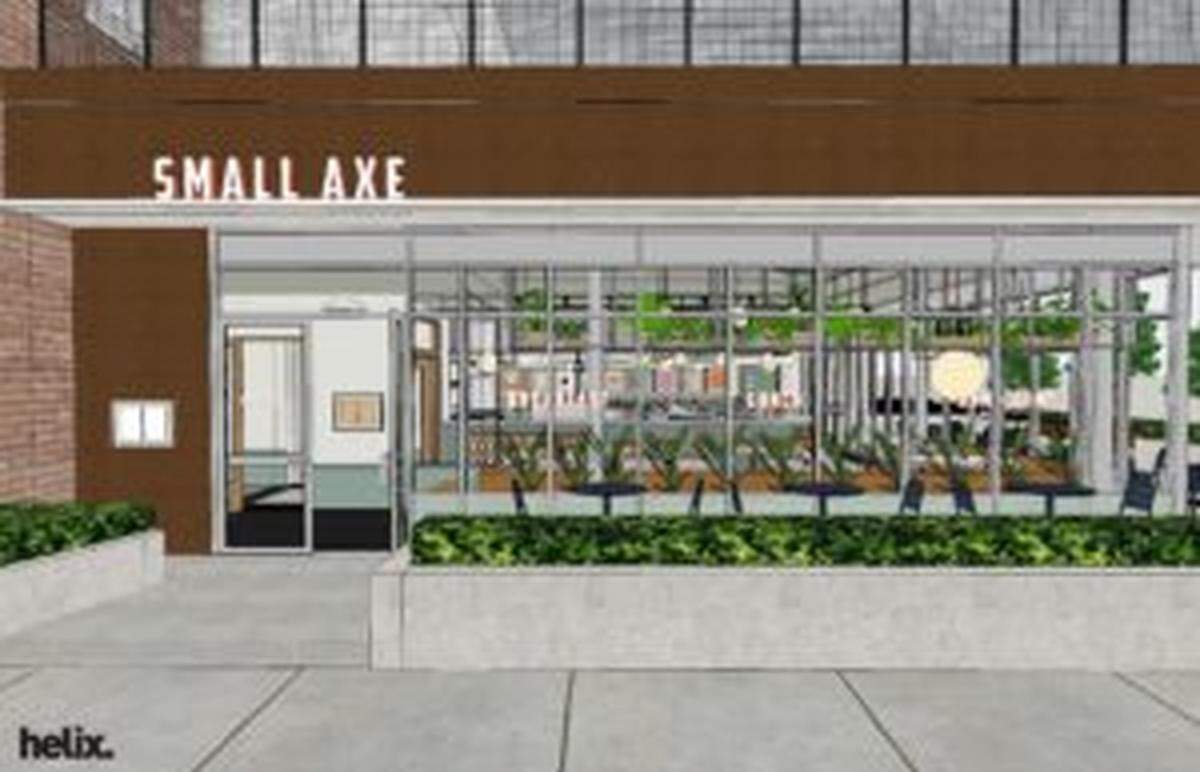 A rendering of Small Axe diner coming to the Crossroads.