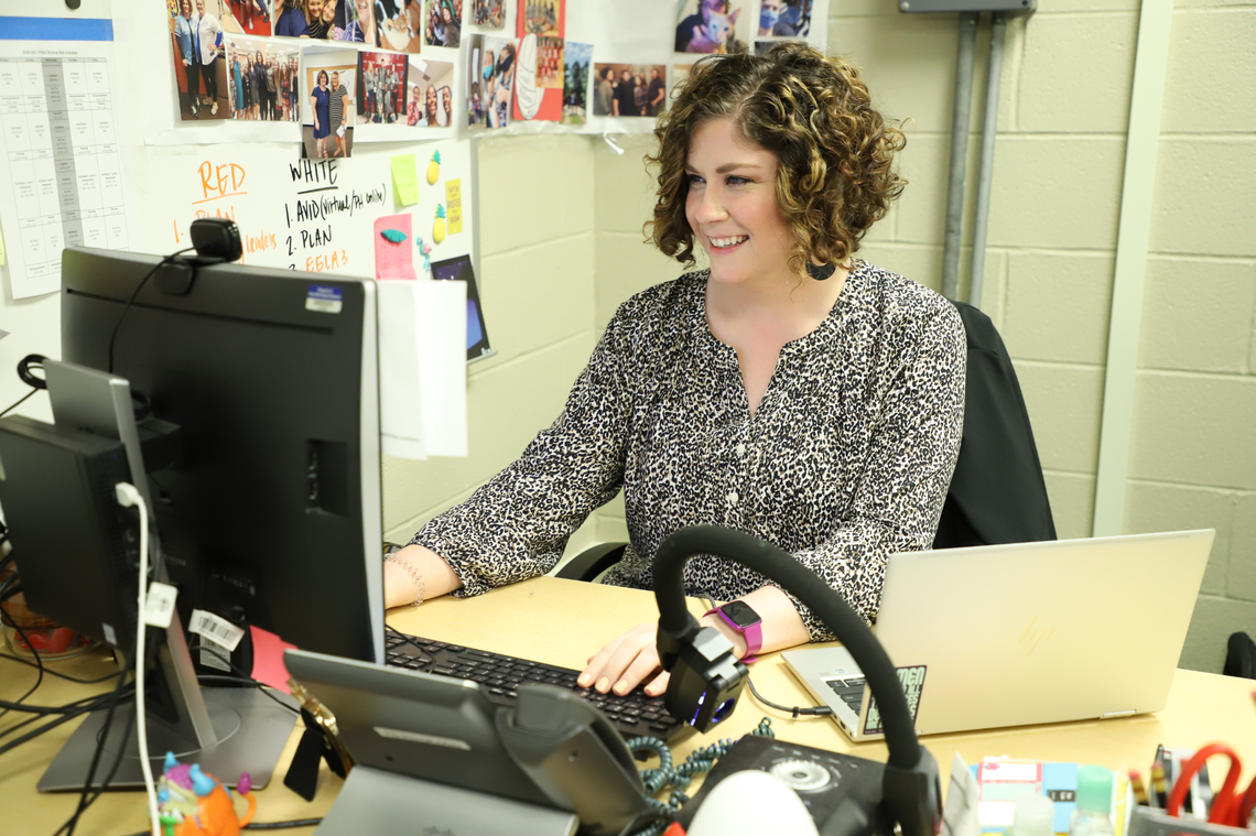 Sarah McKenna teaches online and in-person English classes at Park Hill High School.
