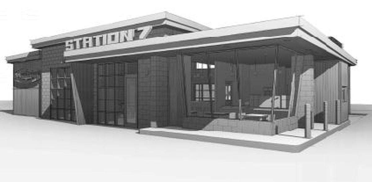 A rendering of the new Station 7 Pizza & Taproom