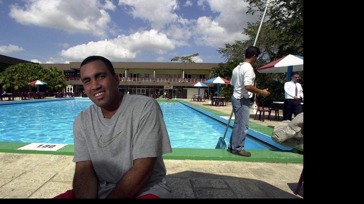 In 2003, Kendry Morales was considered the future of Cuban baseball, a 19-year-old who broke almost every Cuban rookie record last year. Morales relaxed at the Hotel Pinar del Rio before playing in a game. Now Kendrys Morales following his defection from Cuba, he signed with the Royals in 2015.