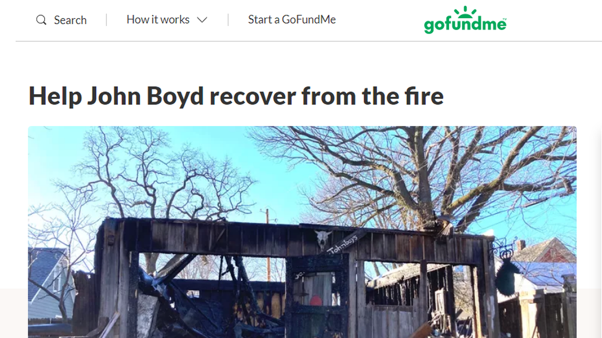 John Boyd, a Kansas City craftsman, lost his shop in a fire on New Year’s Day. A GoFundMe was created to help him recover.