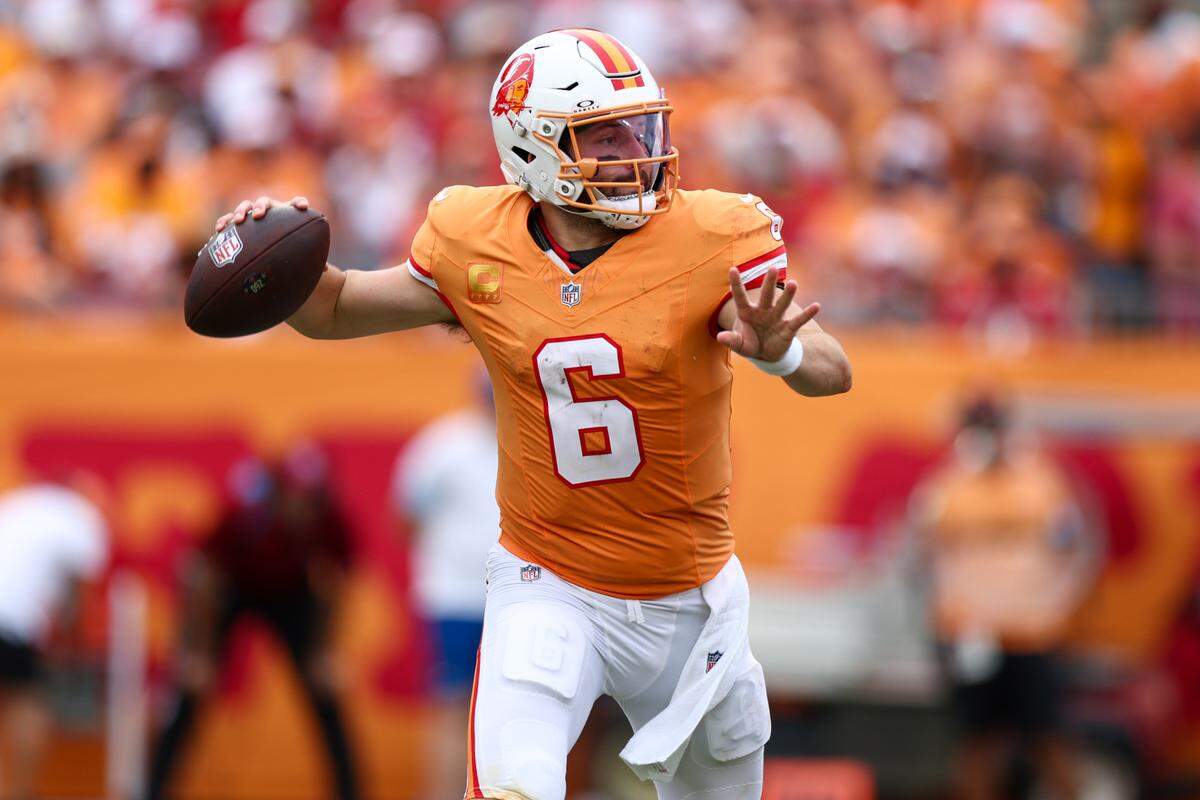 Tampa Bay Buccaneers quarterback Baker Mayfield.
