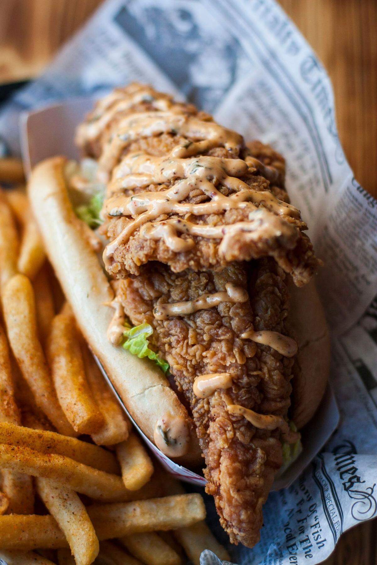 Hook & Reel’s Catfish Po’Boy