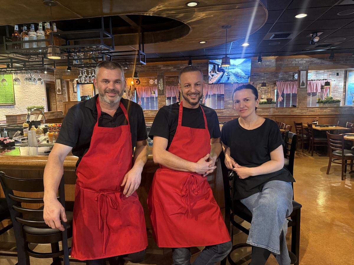 From right, Ginci, Limi and Shenda Veliu opened Bella’s Italian Restaurant in Olathe.