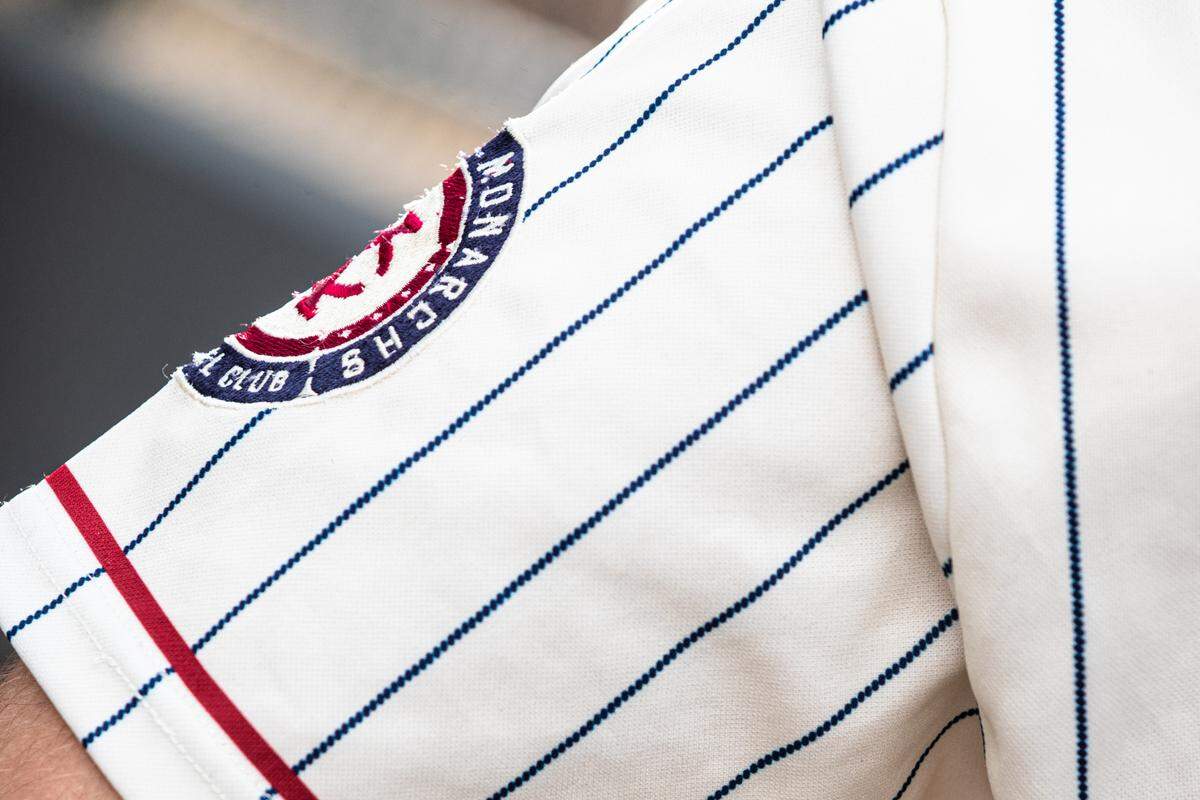The Kansas City Monarchs, rebranded from the T-Bones, donned jerseys similar to the Negro Leagues team in their home opener Tuesday night, May 28, 2021. The Monarchs took on the Lincoln Saltdogs in the first game of the year at Legends Field, also renamed from CommunityAmerica Ballpark.
