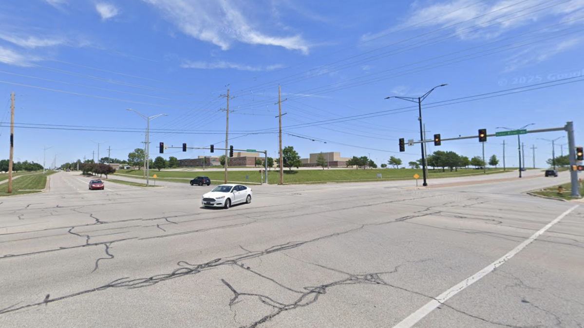 Four students were injured following a “physical disturbance” at a student-led protest near an Olathe high school Friday, resulting in one juvenile’s arrest. This Google Maps Street View image of the area is from June 2024.