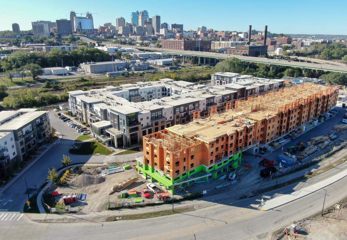 CORE II, the 153-unit, second phase of the CORE apartment complex developed by NorthPoint Development in Berkley Riverfront Park, is well into construction.