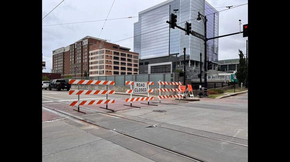 The Main Street bridge over Interstate 670 in downtown Kansas City will remain closed as crews make repairs to a portion of the KC Streetcar track, the transit agency announced. The track failed unexpectedly on July Fourth, forcing KC Streetcar to suspend streetcar services. RideKC buses are running the streetcar route to provide transit service.