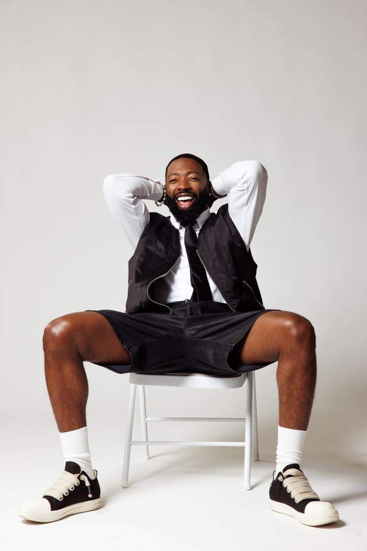 Gerald Huston, a comedian from Kansas City, known for his viral celebrity interactions.