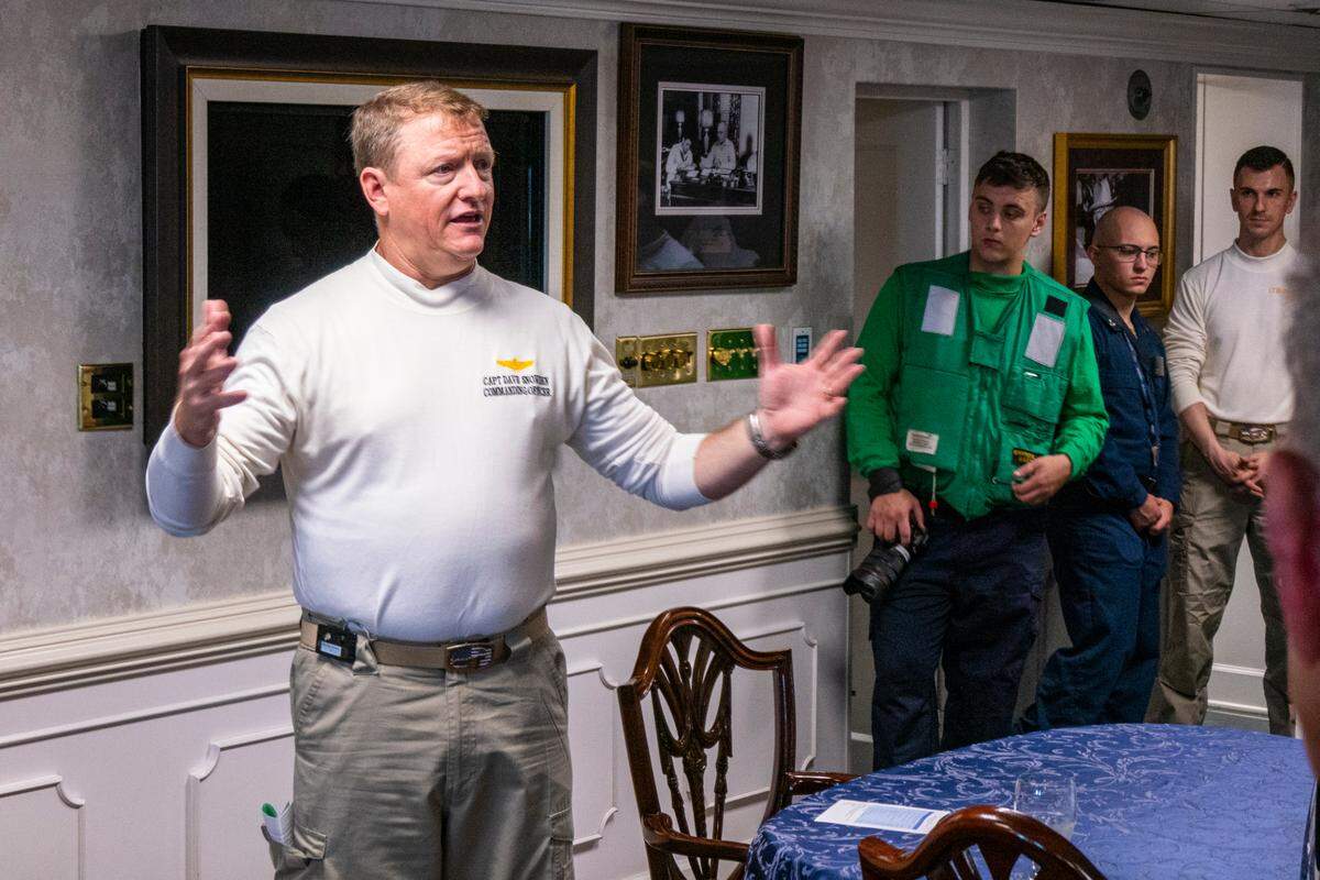 Capt. Dave Snowden, commanding officer of the USS Harry S. Truman, said he wished every taxpayer could visit the ship on which the essence of its namesake is evident.
