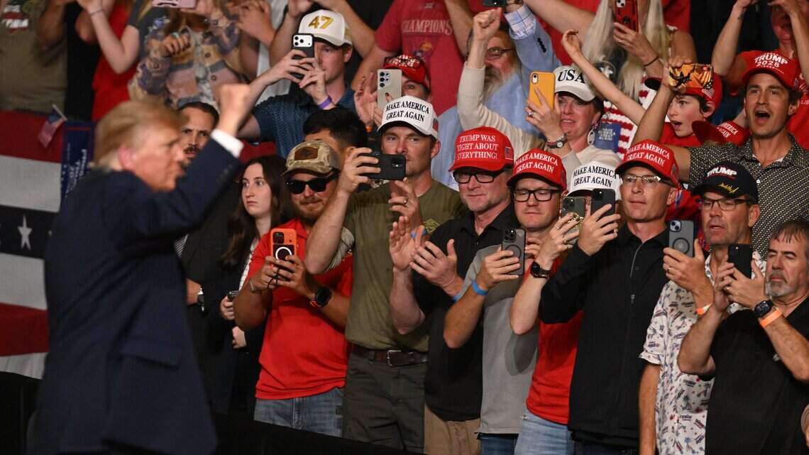 ‘I love you, Kansas’: Photos from President Trump’s rally to support Sen. Roger Marshall