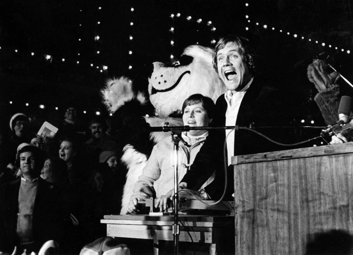 Country Club Plaza lighting ceremony, 1980: George Brett threw the switch. Four-and-a-half years later, the legendary baseball player led the Royals to a world championship.